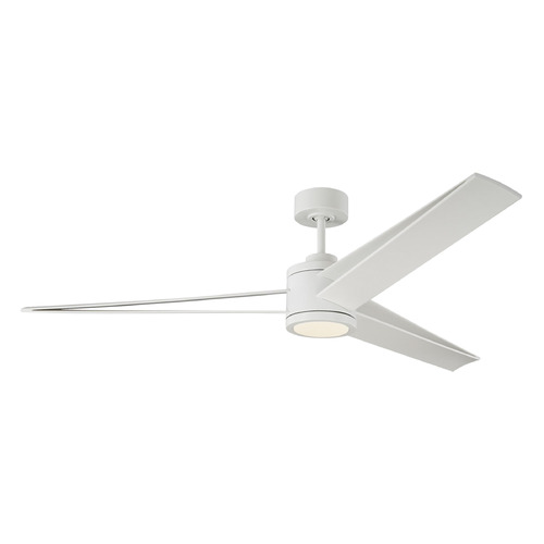 Armstrong 60-Inch LED Fan in Matte White by Visual Comfort & Co Fans