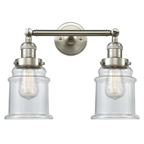 Innovations Lighting Innovations Lighting Canton Brushed Satin Nickel Bathroom Light 208-SN-G182