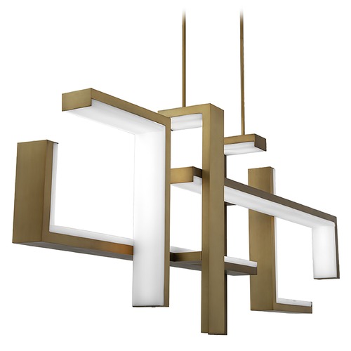 Modern Forms by WAC Lighting Jackal Aged Brass LED Linear Light by Modern Forms PD-80056-AB