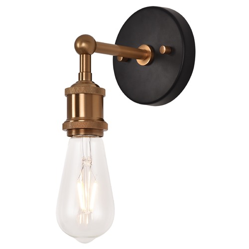 Matteo Lighting Bulstrodes Workshop Aged Gold Sconce by Matteo Lighting W46100AG