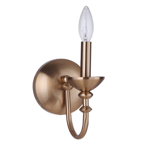 Craftmade Lighting Marlowe Satin Brass Sconce by Craftmade Lighting 53761-SB