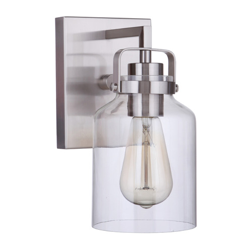 Craftmade Lighting Foxwood Brushed Polished Nickel Sconce by Craftmade Lighting 53601-BNK