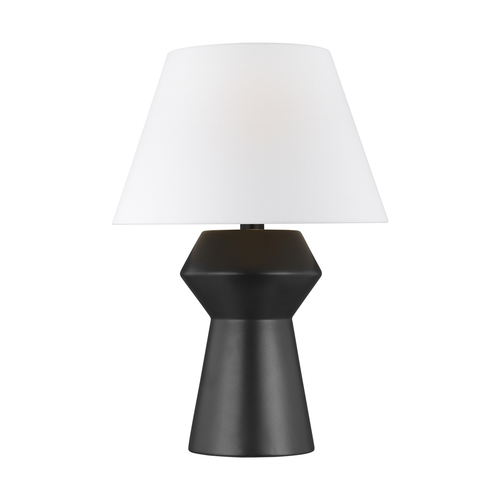 Visual Comfort Studio Collection Chapman & Meyers Abaco Coal & Aged Iron LED Inverted Table Lamp by Visual Comfort Studio CT1061COLAI1