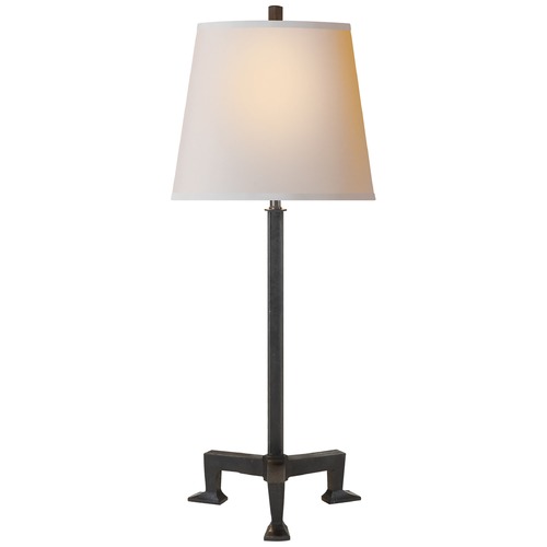 Visual Comfort Signature Collection Thomas OBrien Parish Buffet Lamp in Aged Iron by Visual Comfort Signature TOB3152AINP