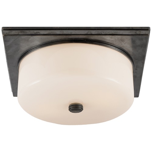 Visual Comfort Signature Collection Thomas OBrien Newhouse Flush Mount in Bronze by Visual Comfort Signature TOB4216BZWG