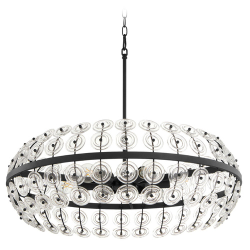 Cyan Design Selena Matte Black Pendant Light with Oblong Shade