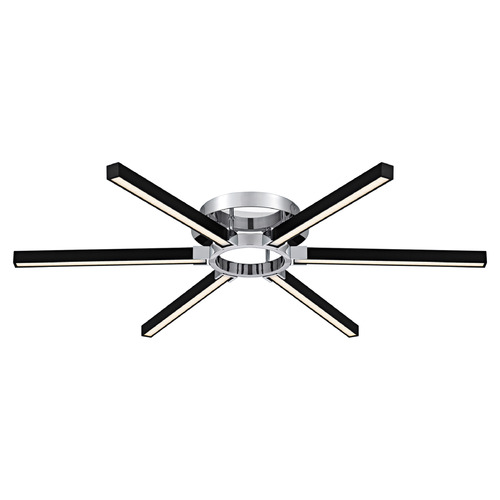 Quoizel Lighting Zealand Polished Chrome LED Semi-Flushmount Light