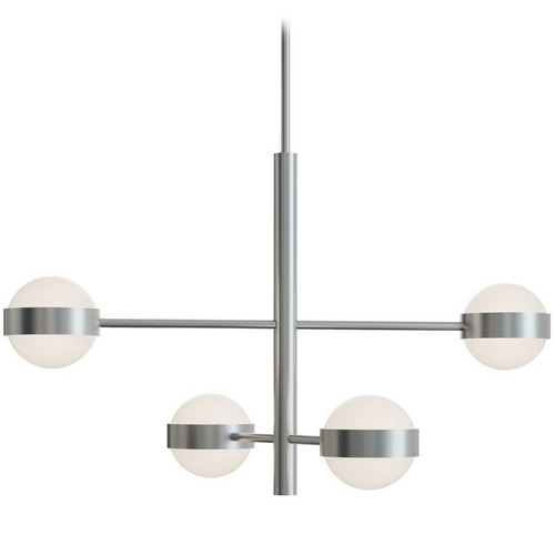 Afx Lighting Verona Satin Nickel LED Pendant Light with Globe Shade