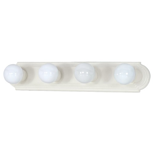 Nuvo Lighting 24-Inch Racetrack Vanity Light in Textured White by Nuvo Lighting 60/313