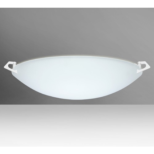 Besa Lighting Sonya Frosted Glass White Flushmount Light