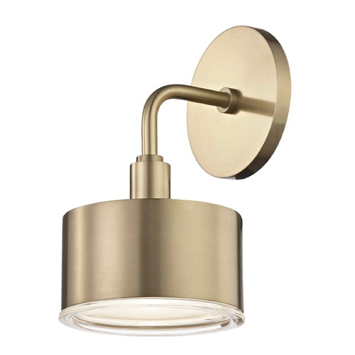 Mitzi by Hudson Valley Nora LED Sconce in Brass by Mitzi by Hudson Valley H159101-AGB