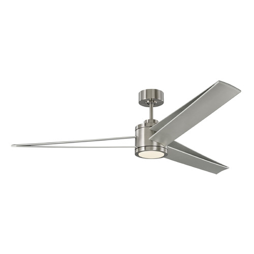 Visual Comfort Fan Collection Armstrong 60-Inch LED Fan in Brushed Steel by Visual Comfort & Co Fans 3AMR60BSD
