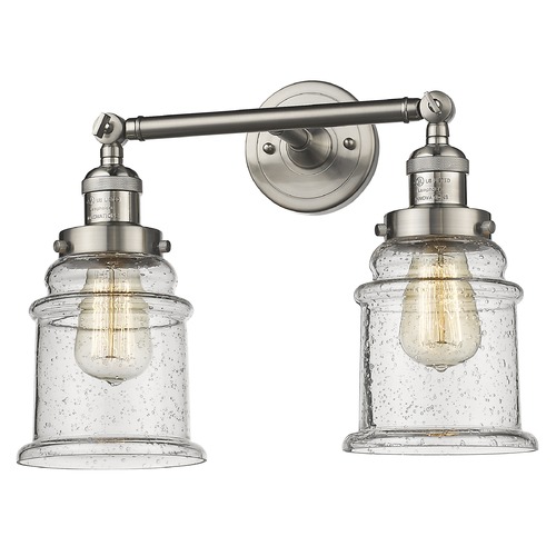 Innovations Lighting Innovations Lighting Canton Brushed Satin Nickel Bathroom Light 208-SN-G184