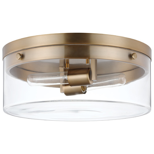 Intersection Small Flush Mount in Burnished Brass by Nuvo Lighting