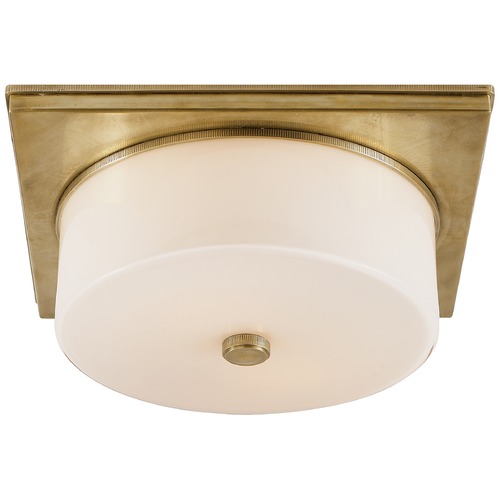 Visual Comfort Signature Collection Thomas OBrien Newhouse Flush Mount in Brass by Visual Comfort Signature TOB4216HABWG