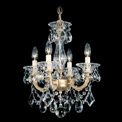 La Scala Heirloom Gold Crystal Chandelier by Schonbek Lighting