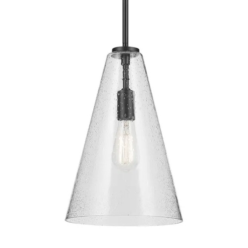 Kichler Lighting Kichler Lighting Everly Black Pendant Light with Conical Shade 42199BKCS