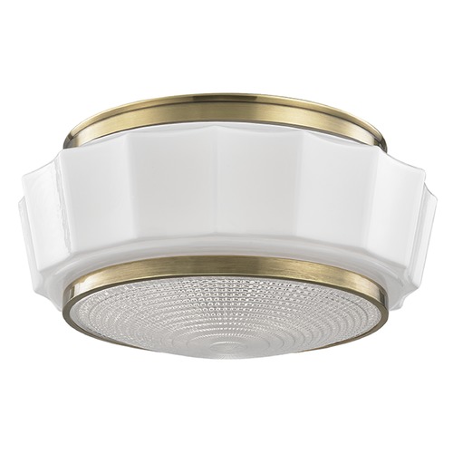 Hudson Valley Lighting Odessa Flush Mount in Brass by Hudson Valley Lighting 3814F-AGB