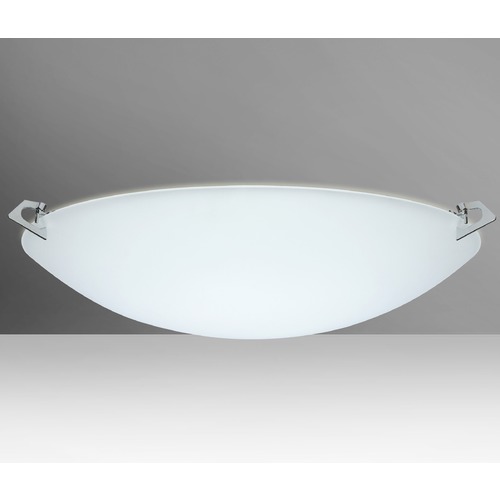 Besa Lighting Besa Lighting Sonya Frosted Glass Polished Nickel Flushmount Light 841925-PN