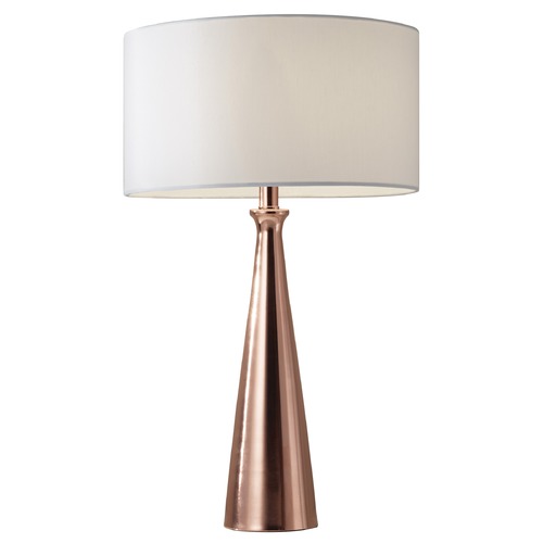 Adesso Home Lighting Adesso Home Linda Brushed Copper Table Lamp with Drum Shade 1517-20