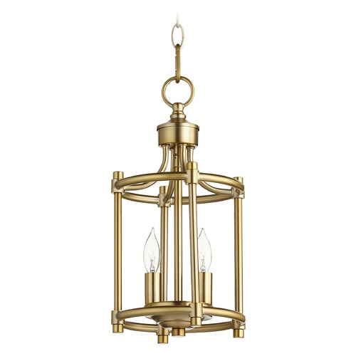 Rossington Aged Brass Pendant by Quorum Lighting