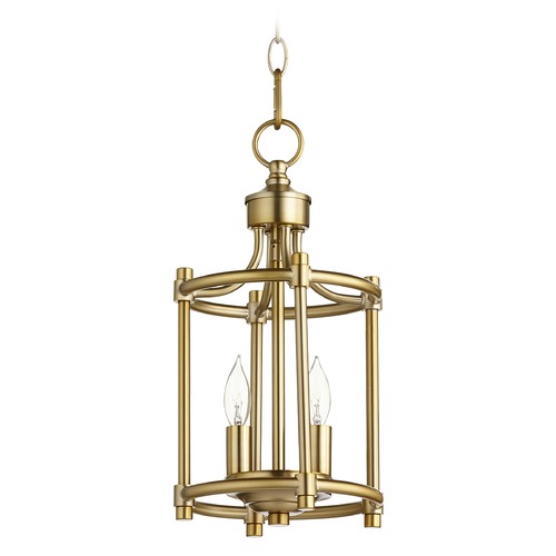 Quorum Lighting Rossington Aged Brass Pendant by Quorum Lighting 6822-2-80