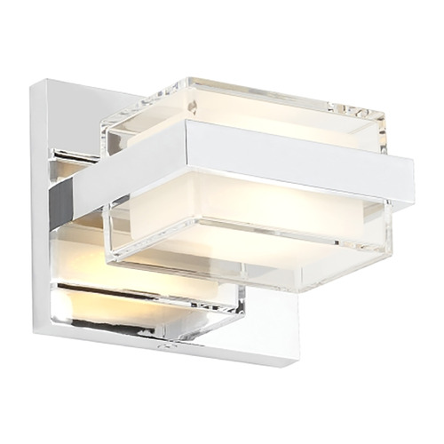 Visual Comfort Modern Collection Sean Lavin Kamden LED Sconce in Chrome by Visual Comfort Modern 700BCKMD1C-LED930