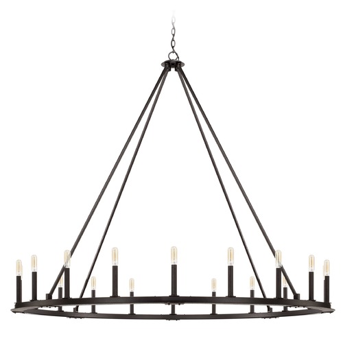 Pearson 60-Inch Chandelier in Black Iron by Capital Lighting