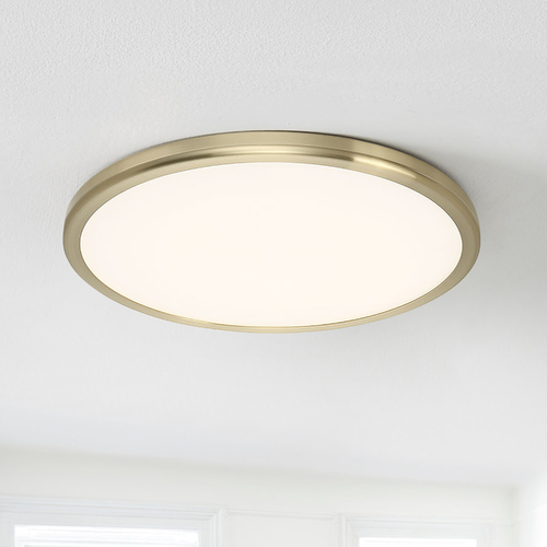 Geos Brushed Brass LED Flush Mount by WAC Lighting