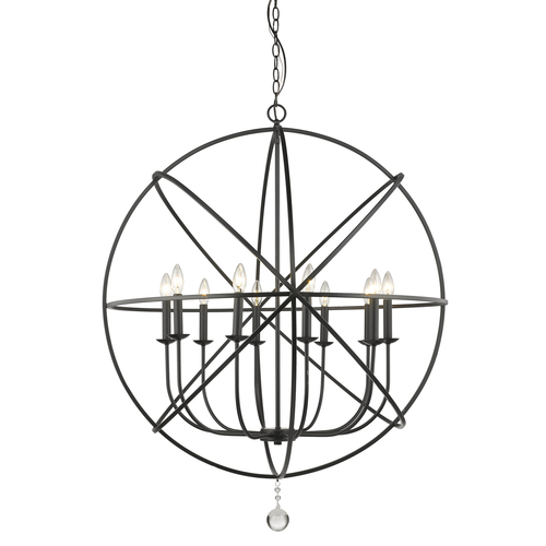 Tull Matte Black Chandelier by Z-Lite