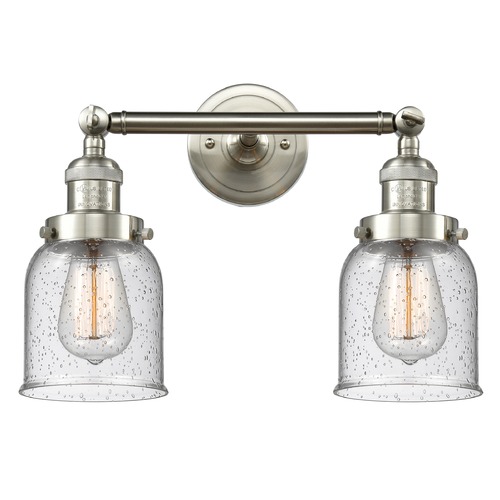 Innovations Lighting Innovations Lighting Small Bell Brushed Satin Nickel Bathroom Light 208-SN-G54