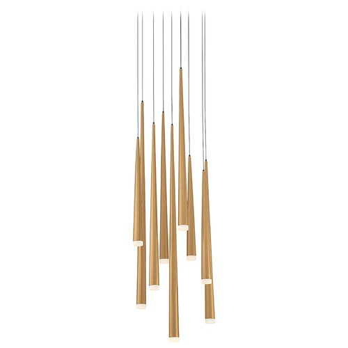 Cascade Aged Brass LED Multi-Light Pendant by Modern Forms