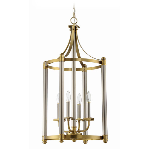 Craftmade Lighting Stanza Brushed Polished Nickel & Satin Brass Pendant by Craftmade Lighting 54834-BNKSB