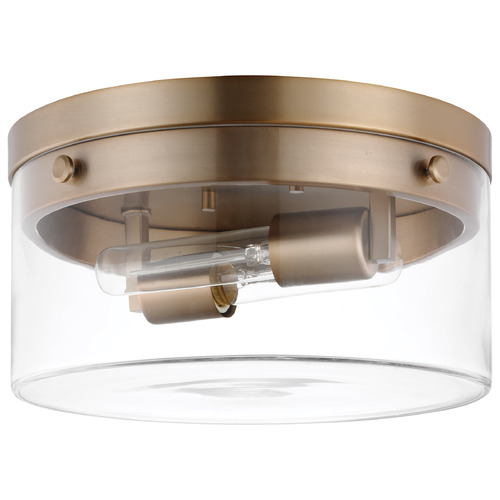 Nuvo Lighting Intersection Medium Flush Mount in Burnished Brass by Nuvo Lighting 60-7537