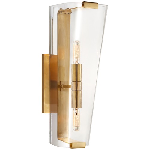 Visual Comfort Signature Collection Aerin Alpine Wall Sconce in Antique Brass by Visual Comfort Signature ARN2310HABCG