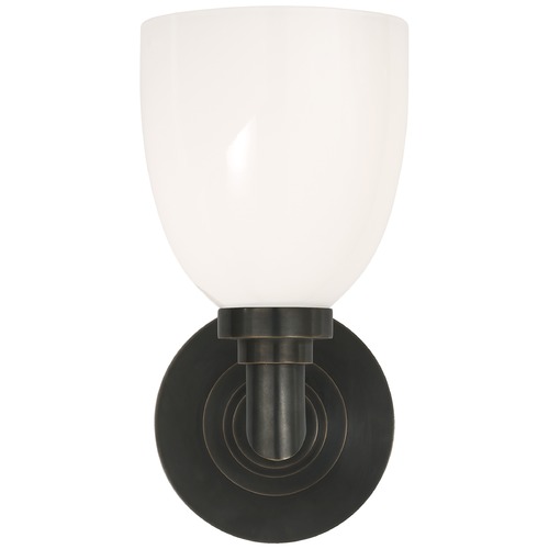 Visual Comfort Signature Collection E.F. Chapman Wilton Bath Sconce in Bronze by Visual Comfort Signature SL2841BZWG