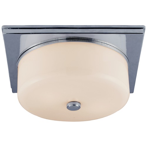Visual Comfort Signature Collection Thomas OBrien Newhouse Flush Mount in Nickel by Visual Comfort Signature TOB4216PNWG