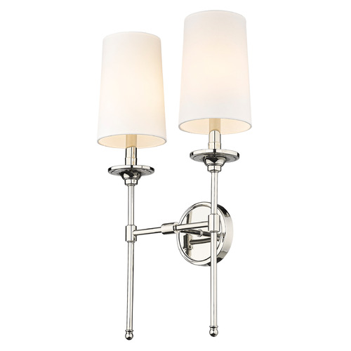 Emily Polished Nickel Sconce by Z-Lite