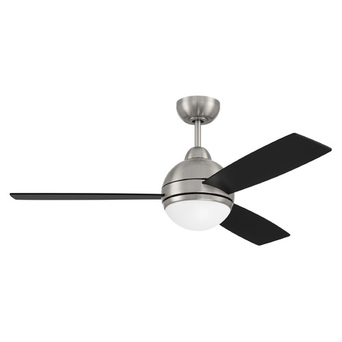 Craftmade Lighting Keen Brushed Polished Nickel LED Ceiling Fan by Craftmade Lighting KNE48BNK3