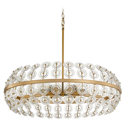 Cyan Design Selena Aged Brass Pendant Light with Oblong Shade