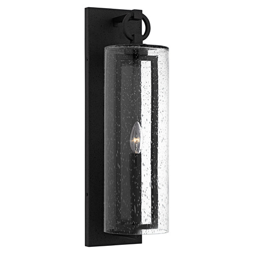 Quoizel Lighting Quoizel Lighting Redan Stone Black Outdoor Wall Light RDN8406SBK
