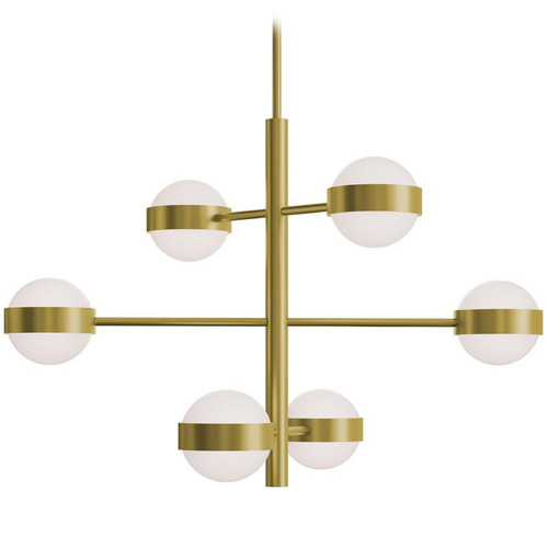 AFX Lighting Afx Lighting Verona Light Antique Brass LED Pendant Light with Globe Shade VRNP3X6LAJUDLB