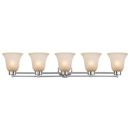 Design Classics Lighting Chrome Bathroom Light 706-26 GL9222-CAR
