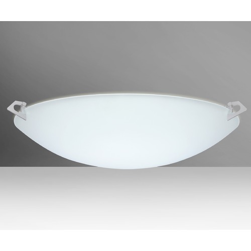 Besa Lighting Besa Lighting Sonya Frosted Glass Satin Nickel Flushmount Light 841925-SN