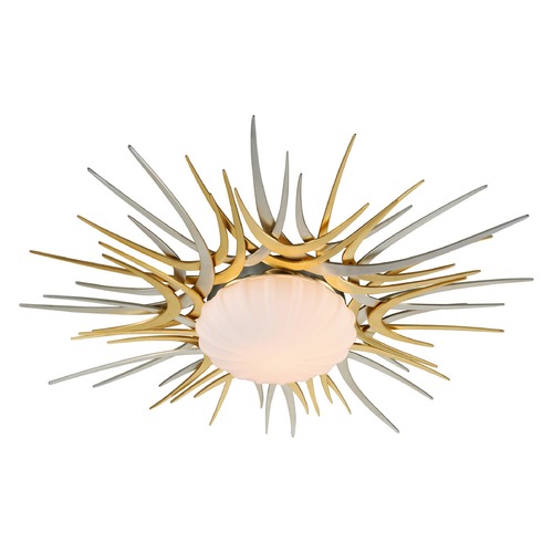 Corbett Lighting Helios Flush Mount in Gold & Silver Leaf by Corbett Lighting 224-32