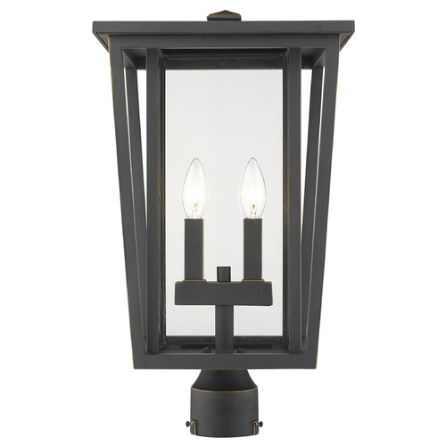 Seoul Oil Rubbed Bronze Post Light by Z-Lite