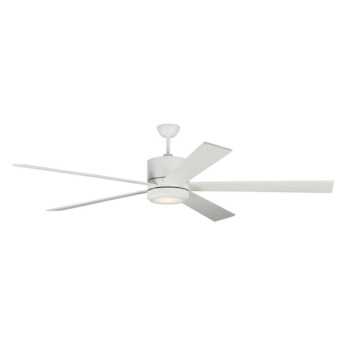 Generation Lighting Fan Collection Vision 72-Inch LED Fan in Matte White by Generation Lighting Fan Collection 5VMR72RZWD