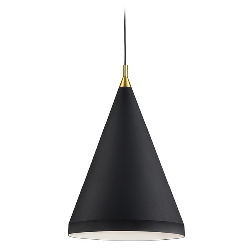 Kuzco Lighting Dorothy Black & Gold Pendant by Kuzco Lighting 492722-BK/GD