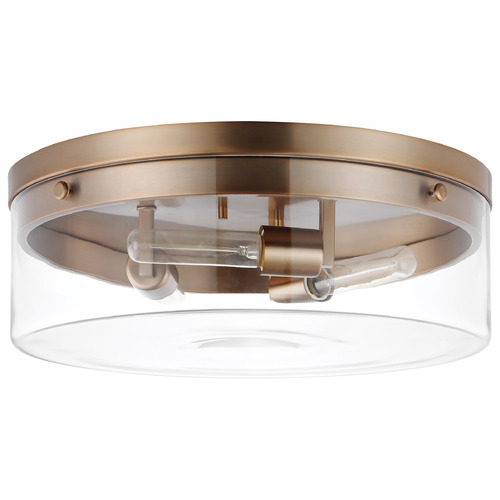 Nuvo Lighting Intersection Large Flush Mount in Burnished Brass by Nuvo Lighting 60-7538