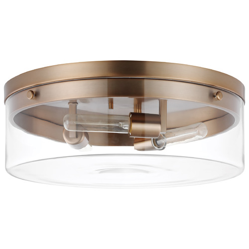 Intersection Large Flush Mount in Burnished Brass by Nuvo Lighting